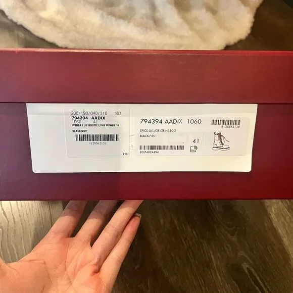 🖤NEW🖤 Gucci Black Leather Combat Lace Up Web Women’s Boots EU 41 - Picture 9 of 13